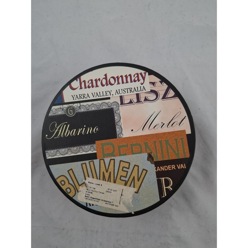 Set of 4 BIA Cordon Bleu Wine Country 6" Porcelain Appetizer Dessert Plates
